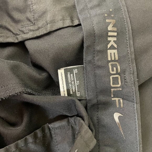Nike Golf Standard Dri Fit Black Mens Flat Front Golf Shorts Size 40 | 10" - Picture 6 of 6